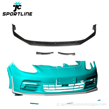 Carbon Fiber Front Spoiler Valance for Porsche Panamera 971 4S Hatchback 2017-2019
